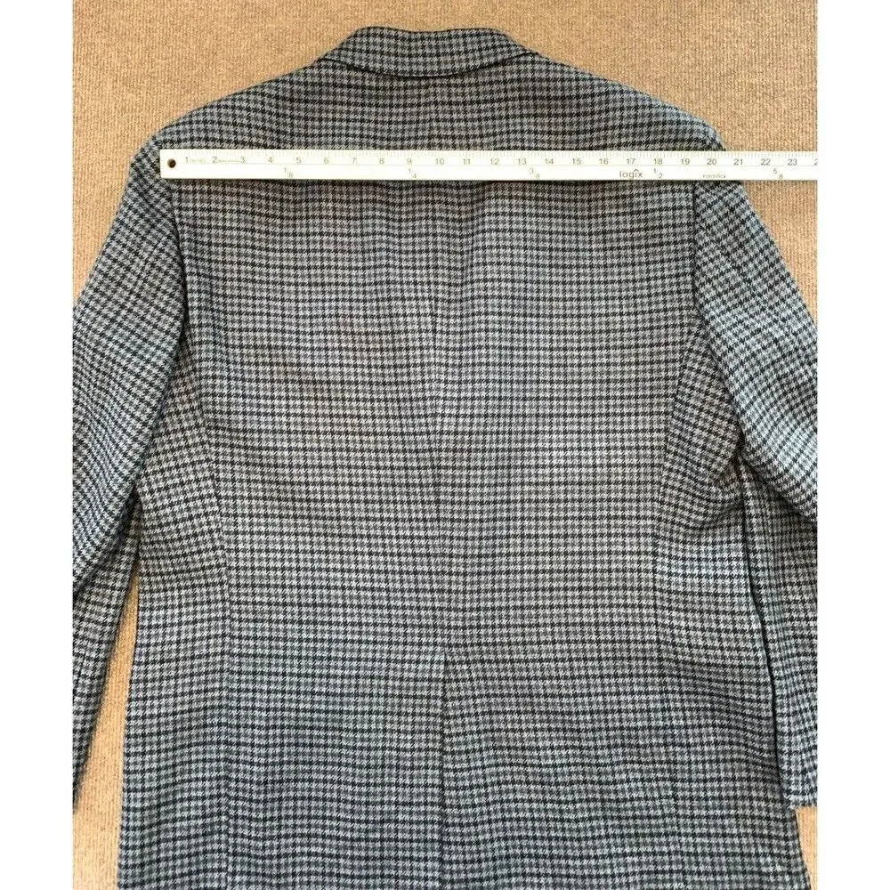 J Crew Oarsman Tweed Blazer Mens 44R Wool Houndstooth Jacket Sportcoat